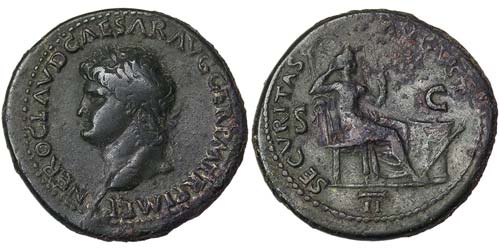 Empire Nero (54-68 AD) Asse Ø 31 ... 