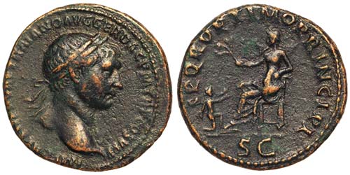 Empire Trajan (98-117 AD) Asse Pax ... 