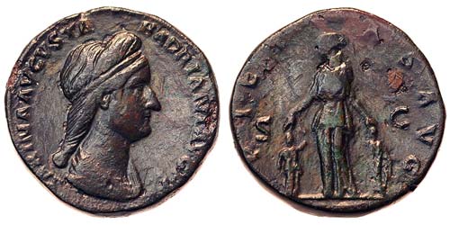 Empire Sabina (128-136 AD) Asse Ø ... 