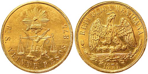 Mexico Second republik (1864-) 20 ... 