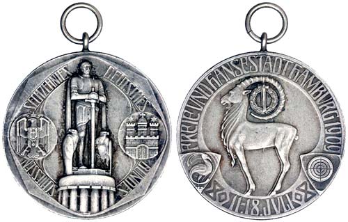 Germany Hamburg  1909 Medal f.t. ... 