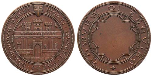 Italy Treviso  Medal with the seal ... 