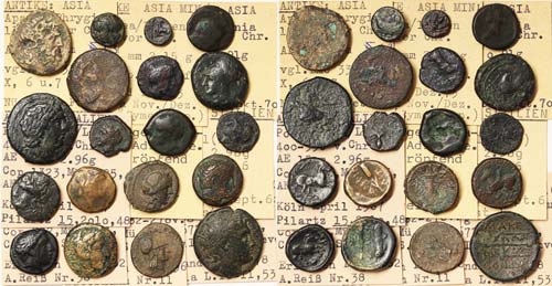 Greek coins  Lot of 19 coins with ... 