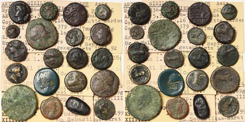 Greek coins  Lot of 20 coins with ... 