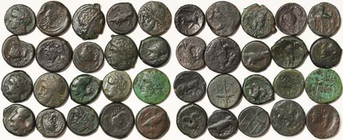 Greek coins  Lot of 20 coins. ... 
