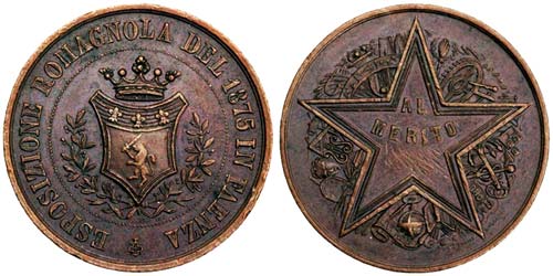 Italy Faenza   1875 Medal of Merit ... 
