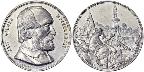 Italy Genoa   Medal 1882 Genoa ... 