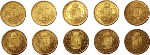 Austria LOTS  Lot 10 coins: 8 ... 