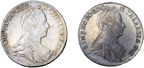 Austria LOTS  Lot 2 coins. Thaler: ... 