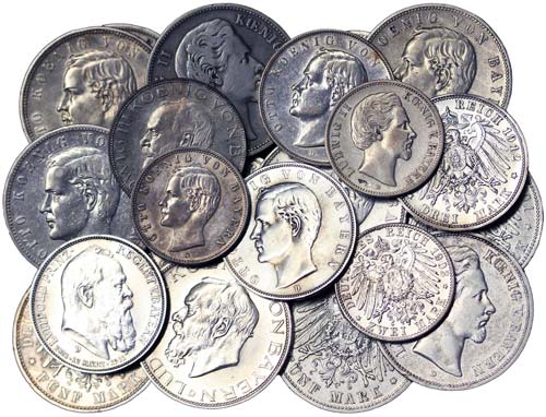 Germany LOTS  Lot 34 coins of ... 