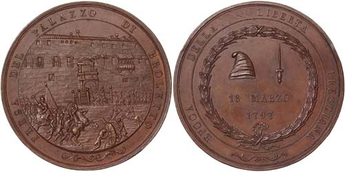 Italian States Brescia  Medal 1797 ... 