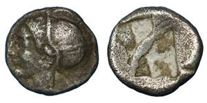 Ionia (D) Phokaia, Diobol, ca.520-478 ... 