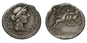 C.Annius / Annia,82-81 BC.SPAIN!Silver ... 