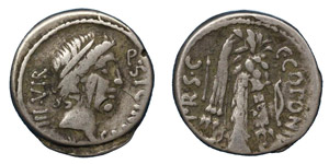 Q. Sicinius and C. Coponius 49 BC.Silver ... 