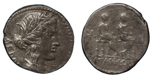 M. Fannius, L. Critonius, 86 BC.Silver ... 