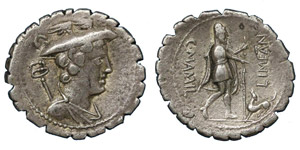 C. Mamilius Limetanus, 82 BC.silver denarius ... 