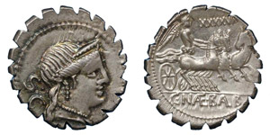  C. Naevius Balbus, 79 BC.Silver denarius ... 