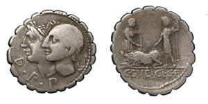  C. Sulpicius, 106 BC.Silver denarius ... 