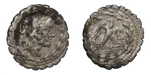  L. Aurelius Cotta, 105 BC.Denarius ... 