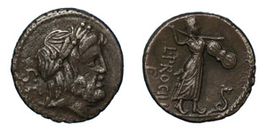 L. Procilius, 80 BC.Silver denarius, ... 