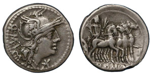 Q. Caecilius Metellus, 130 BC.Silver ... 