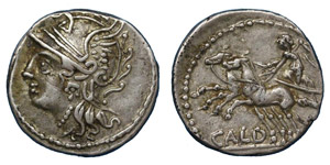 C. Coelius, C. Caldus, 104 BC.Silver ... 