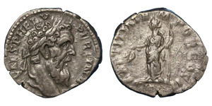 Pertinax, 193.Silver Denarius, Rome.Laureate ... 