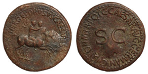 Claudius, 41-54 BC.In the Name of Nero and ... 