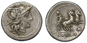 Römische Republik (D)Denarius ,uncertain ... 