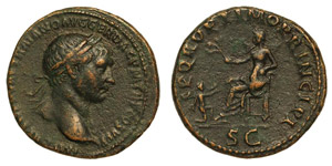Römisches Kaiserreich Trajanus, (D)As,Pax ... 