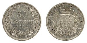 Republic old coinage (1864-1906) 50 ... 