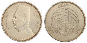 Ägypten - Fuad (1922-1936) 10 Piastre ... 
