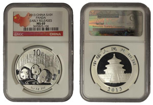 China - 10 Yuan 2013 1 oz Panda Silver PROOF ... 