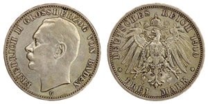 Deutschland - Baden Friedrich II,3 ... 