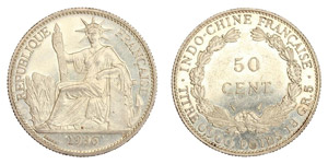 Französisch-Indochina - 50 Cents 1936 (KM ... 