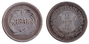 Guatemala - Republic 1 Real 1872 P Silver ... 
