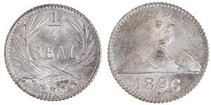 Guatemala - Republic 1/4 Real 1896 (KM 162) ... 