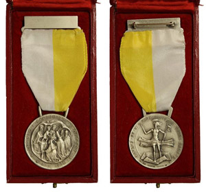 Vatikan 1964.Silver Pilgrimage Medal in ... 
