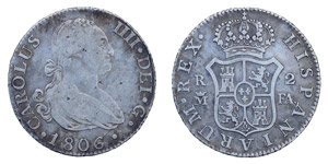 Spanien - Carolus IV (1788-1808) 2 Reales ... 