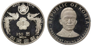Südkorea - Republic250 Won KE4303-1970 ... 
