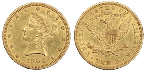 Vereinigte Staaten - (B)10 Dollar 1906 ... 