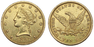Vereinigte Staaten - 10 Dollars 1847 Coronet ... 