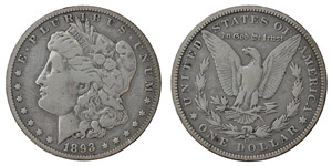 Vereinigte Staaten - Morgan Dollar 1893 O ... 