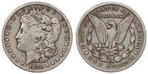 Vereinigte Staaten - Morgan Dollar 1880 CC ... 