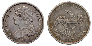 Vereinigte Staaten - 25 Cents 1833 (KM 55) ... 