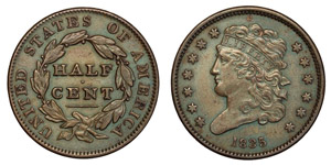Vereinigte Staaten - 1/2 Half Cent 1835 (KM ... 