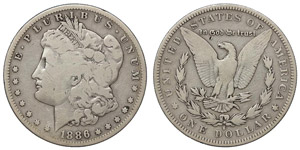 Vereinigte Staaten - Morgan Dollar 1886 S ... 