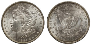 Vereinigte Staaten - Morgan Dollar 1884 O ... 