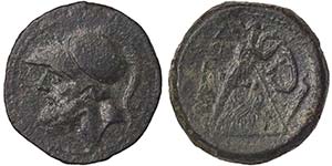 Bruttium The Brettii  Didrachme 211-208 BC ... 