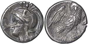 Calabria Tarentum  Drachm 280-272 BC Ø 15 ... 
